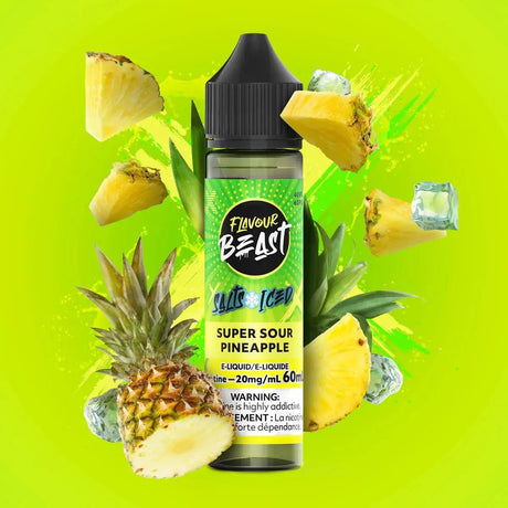 FLAVOUR BEAST - Super Sour Pineapple by Flavour Beast - Salt Nic Vape Juice - Psycho Vape