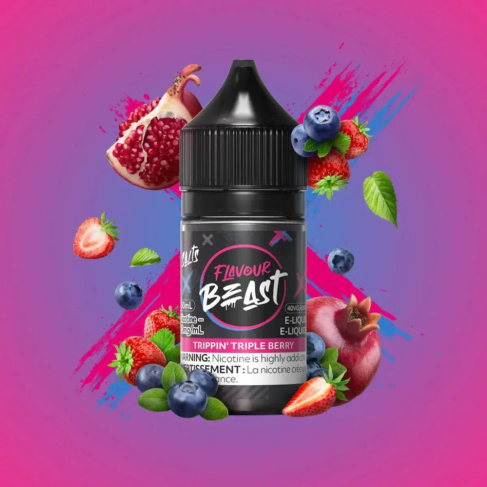 FLAVOUR BEAST - Trippin' Triple Berry by Flavour Beast - Salt Nic Vape Juice - Psycho Vape