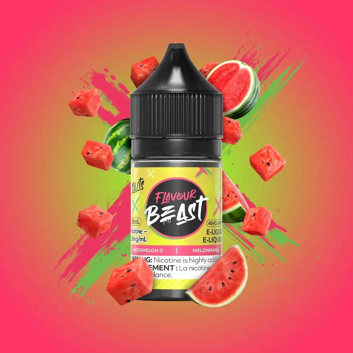 FLAVOUR BEAST - Watermelon G by Flavour Beast - Salt Nic Vape Juice - Psycho Vape