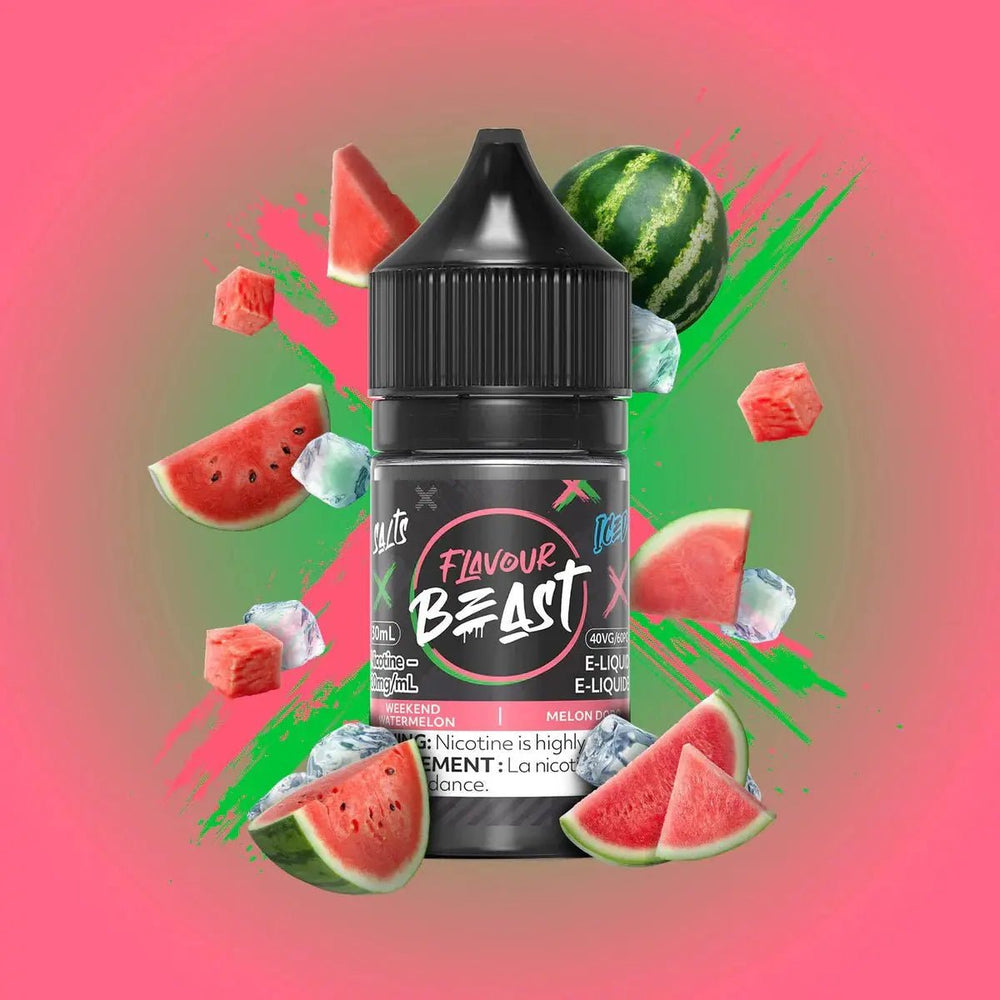 FLAVOUR BEAST - Weekend Watermelon Iced by Flavour Beast - Salt Nic Vape Juice - Psycho Vape