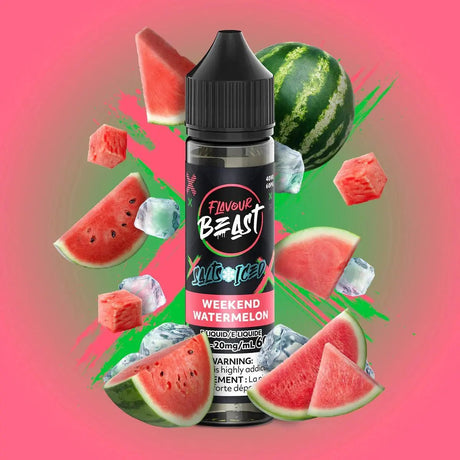 FLAVOUR BEAST - Weekend Watermelon Iced by Flavour Beast - Salt Nic Vape Juice - Psycho Vape