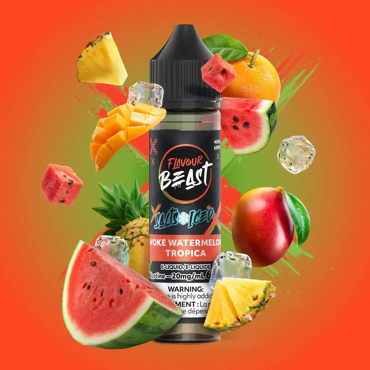 FLAVOUR BEAST - Woke Watermelon Tropica by Flavour Beast - Salt Nic Vape Juice - Psycho Vape