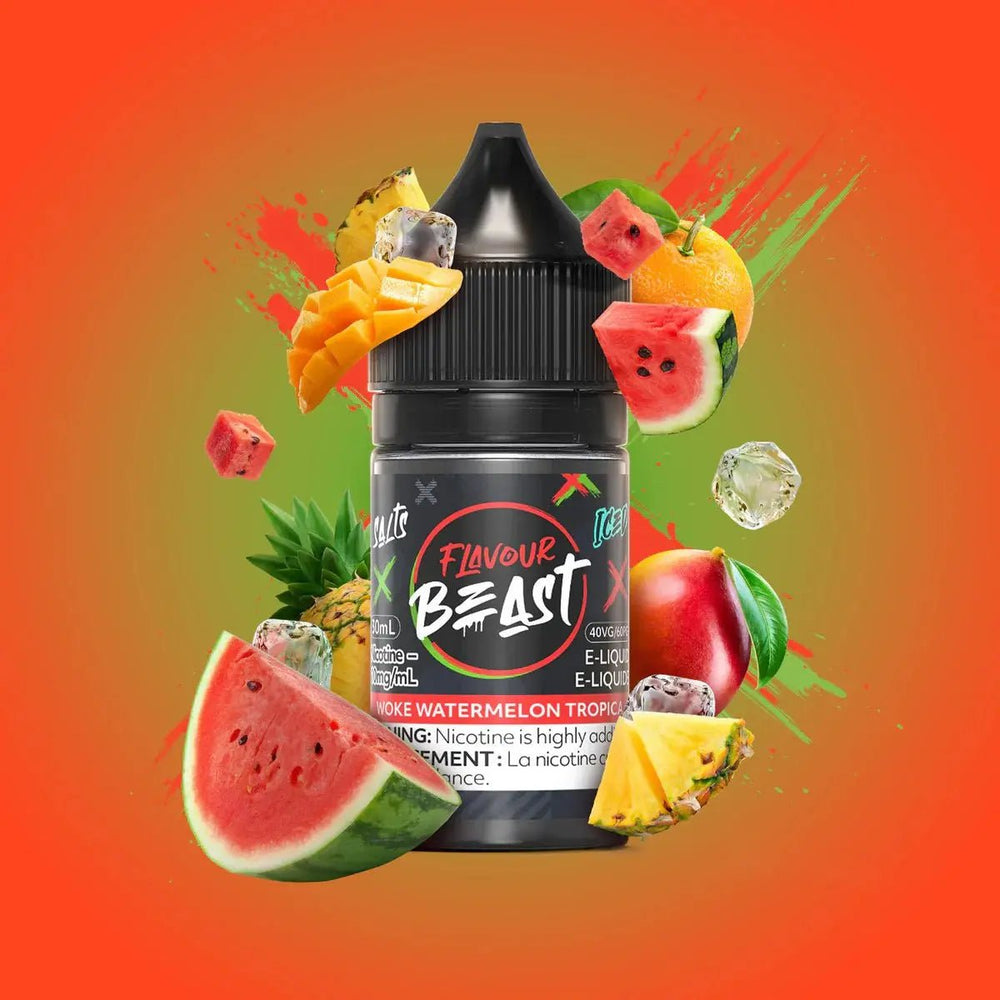 FLAVOUR BEAST - Woke Watermelon Tropica by Flavour Beast - Salt Nic Vape Juice - Psycho Vape