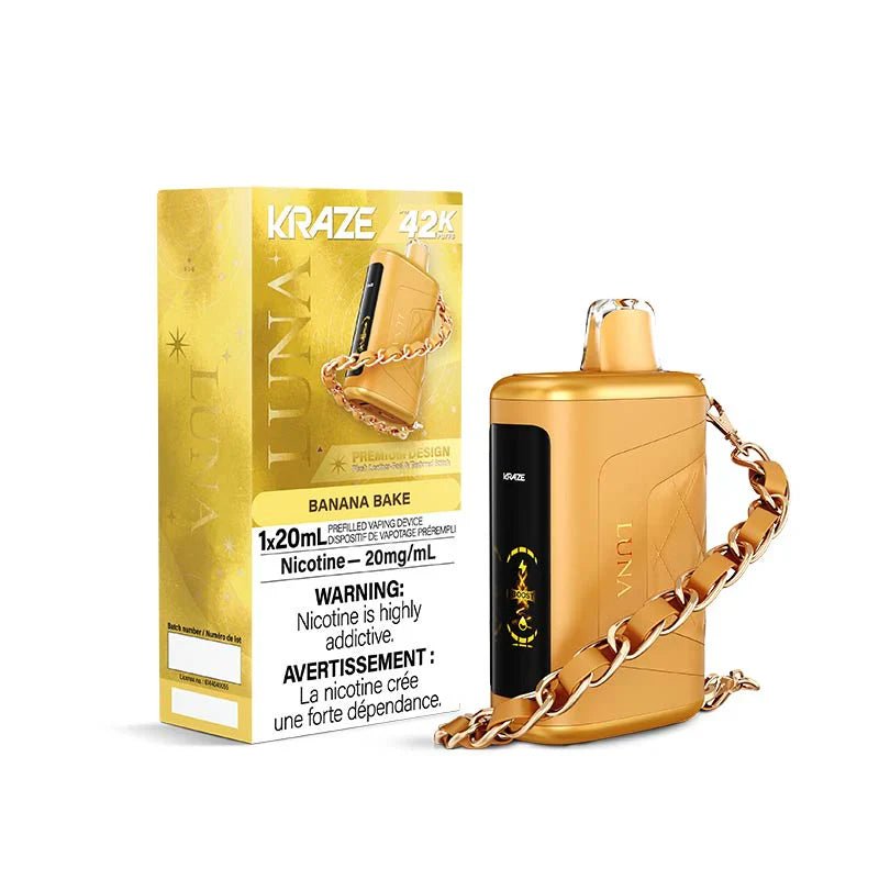 KRAZE - Kraze Luna 42K Disposable - Banana Bake - Psycho Vape