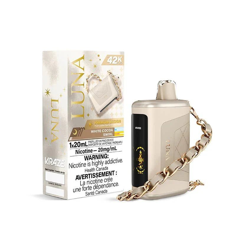 KRAZE - Kraze Luna Disposable - White Cocoa Swirl - Psycho Vape
