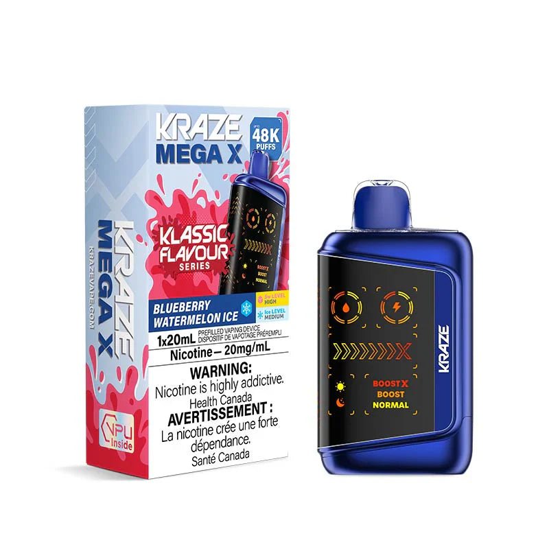 Kraze Mega X 48K - Blueberry Watermelon Ice - Psycho Vape