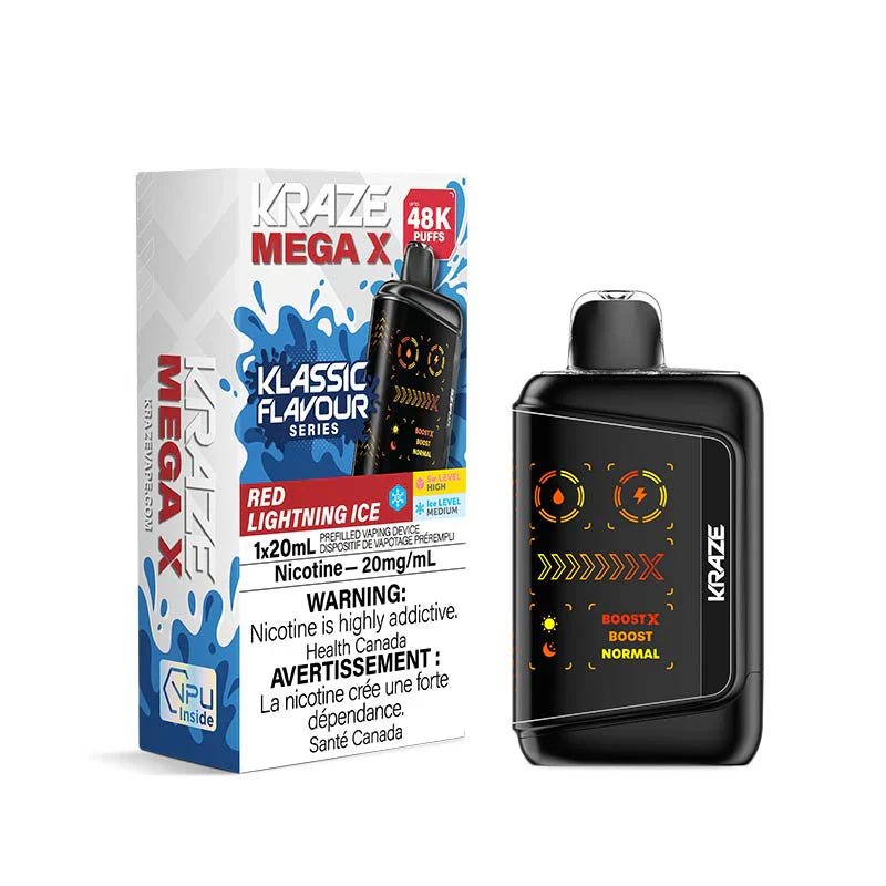 Kraze Mega X 48K - Red Lightning Ice - Psycho Vape