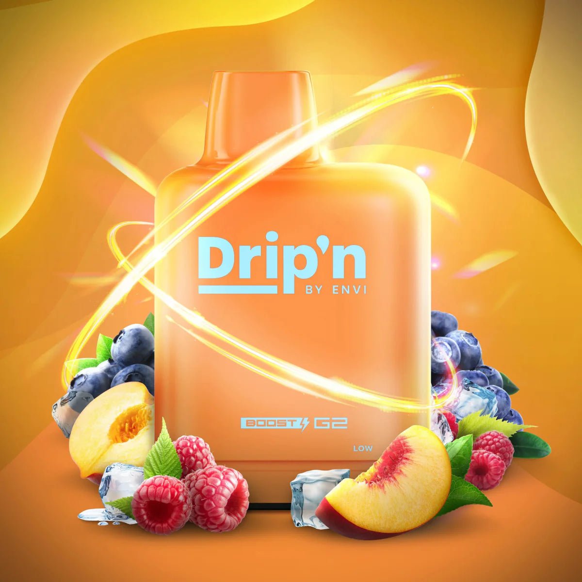 LEVEL X - Level X Drip'n Boost 25K Pod 20ml - Peach Blue Razz Ice - Psycho Vape