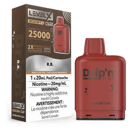 LEVEL X - Level X Drip'n Boost 25K Pod 20ml - Root B - Psycho Vape