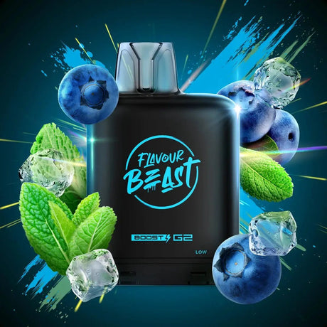 LEVEL X - Level X Flavour Beast Boost 25K Pod 20ml - Blessed Blueberry Mint (Iced) - Psycho Vape