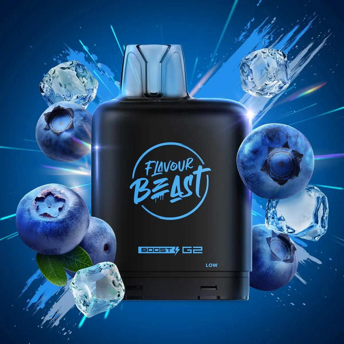 LEVEL X - Level X Flavour Beast Boost 25K Pod 20ml - Boss Blueberry (Iced) - Psycho Vape