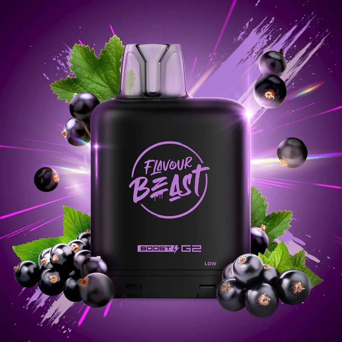 LEVEL X - Level X Flavour Beast Boost 25K Pod 20ml - Bumpin' Blackcurrant - Psycho Vape