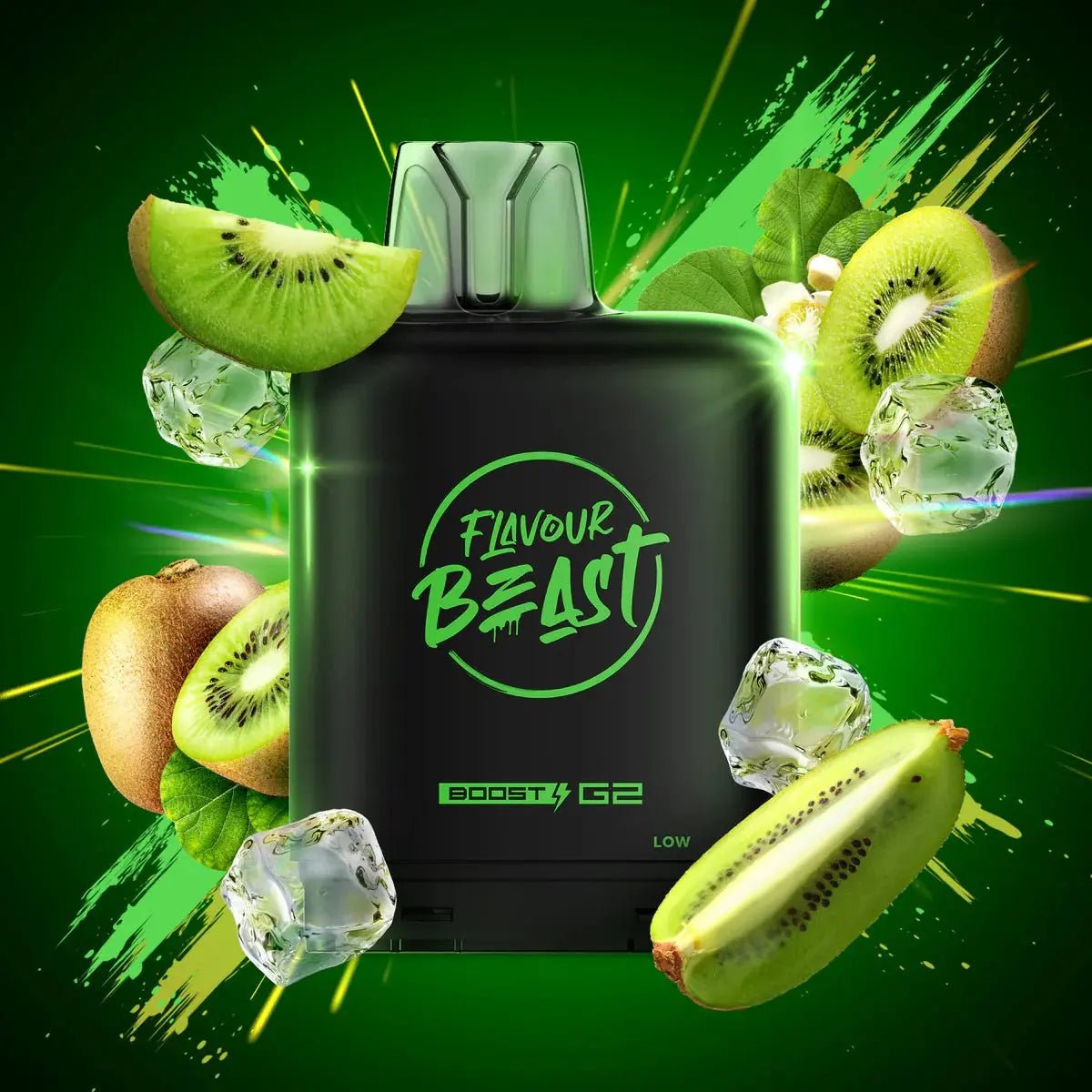 LEVEL X - Level X Flavour Beast Boost 25K Pod 20ml - Dope Double Kiwi (Iced) - Psycho Vape