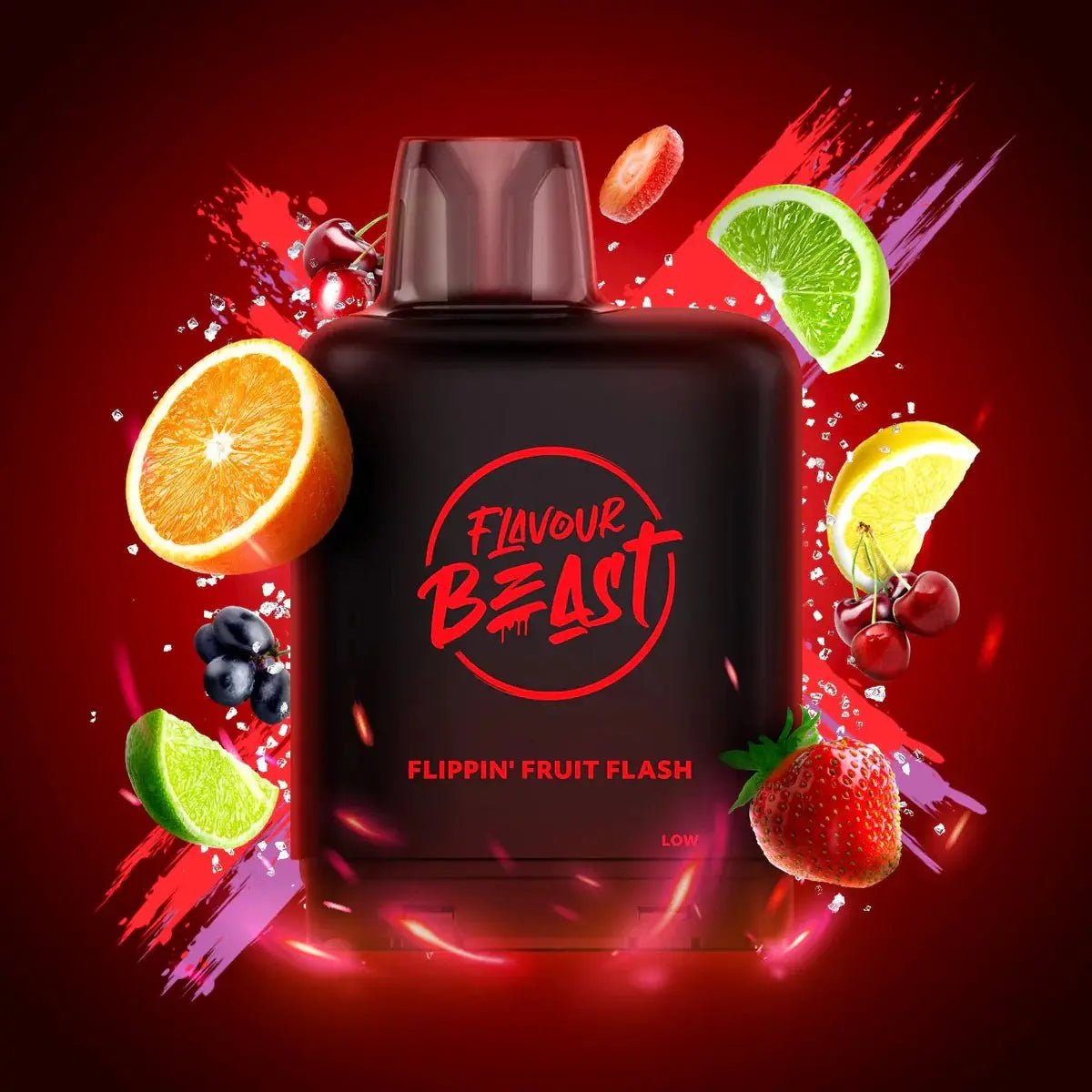 LEVEL X - Level X Flavour Beast Boost 25K Pod 20ml - Flippin' Fruit Flash - Psycho Vape