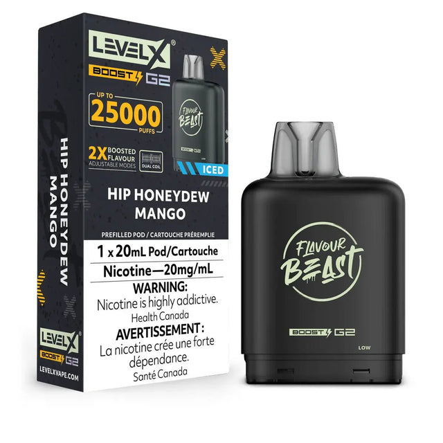 LEVEL X - Level X Flavour Beast Boost 25K Pod 20ml - Hip Honeydew Mango (Iced) - Psycho Vape