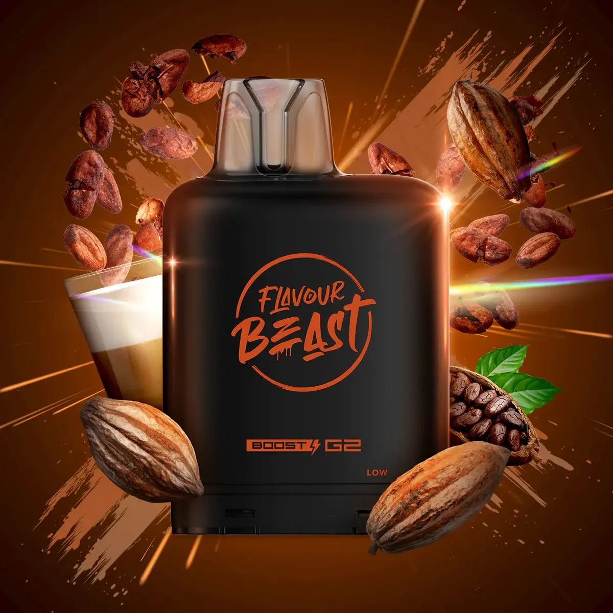 LEVEL X - Level X Flavour Beast Boost 25K Pod 20ml - Loco Cocoa Latte - Psycho Vape