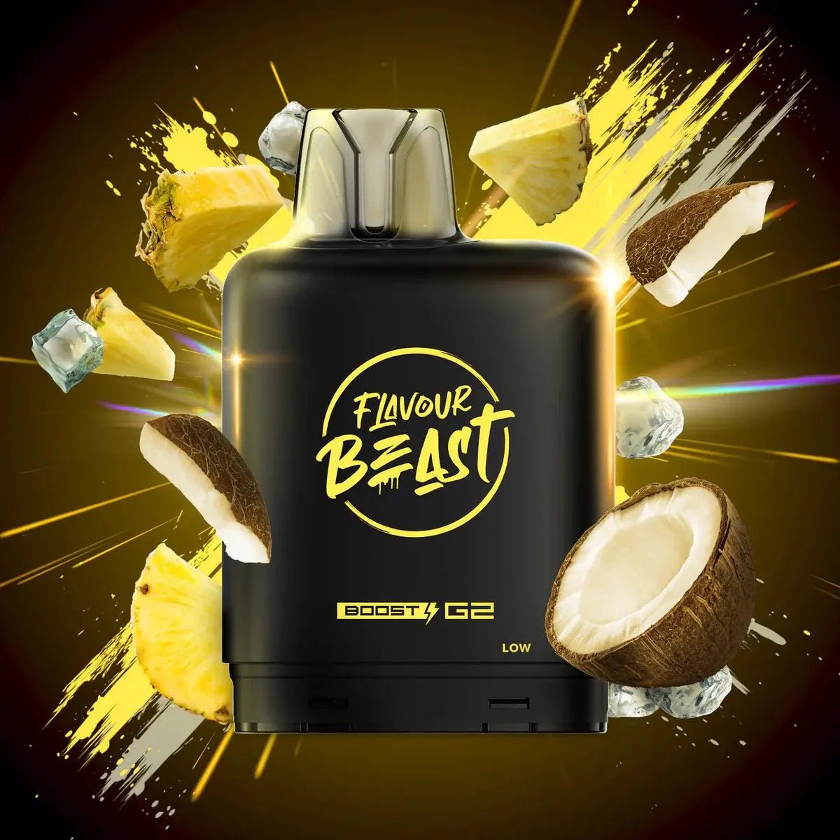 LEVEL X - Level X Flavour Beast Boost 25K Pod 20ml - Pineapple Coconut (Iced) - Psycho Vape