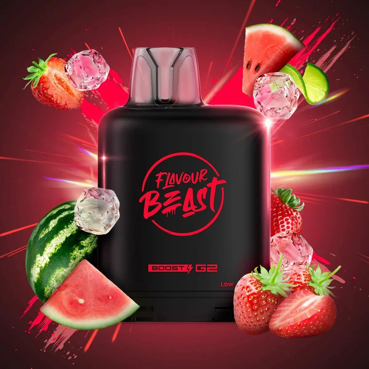 LEVEL X - Level X Flavour Beast Boost 25K Pod 20ml - Savage Strawberry Watermelon (Iced) - Psycho Vape