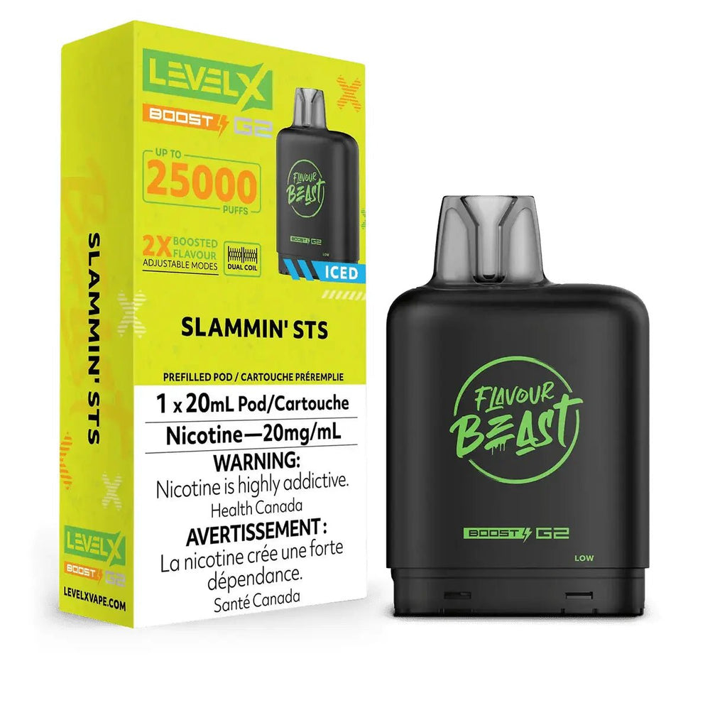 LEVEL X - Level X Flavour Beast Boost 25K Pod 20ml - Slammin' STS (Iced) - Psycho Vape