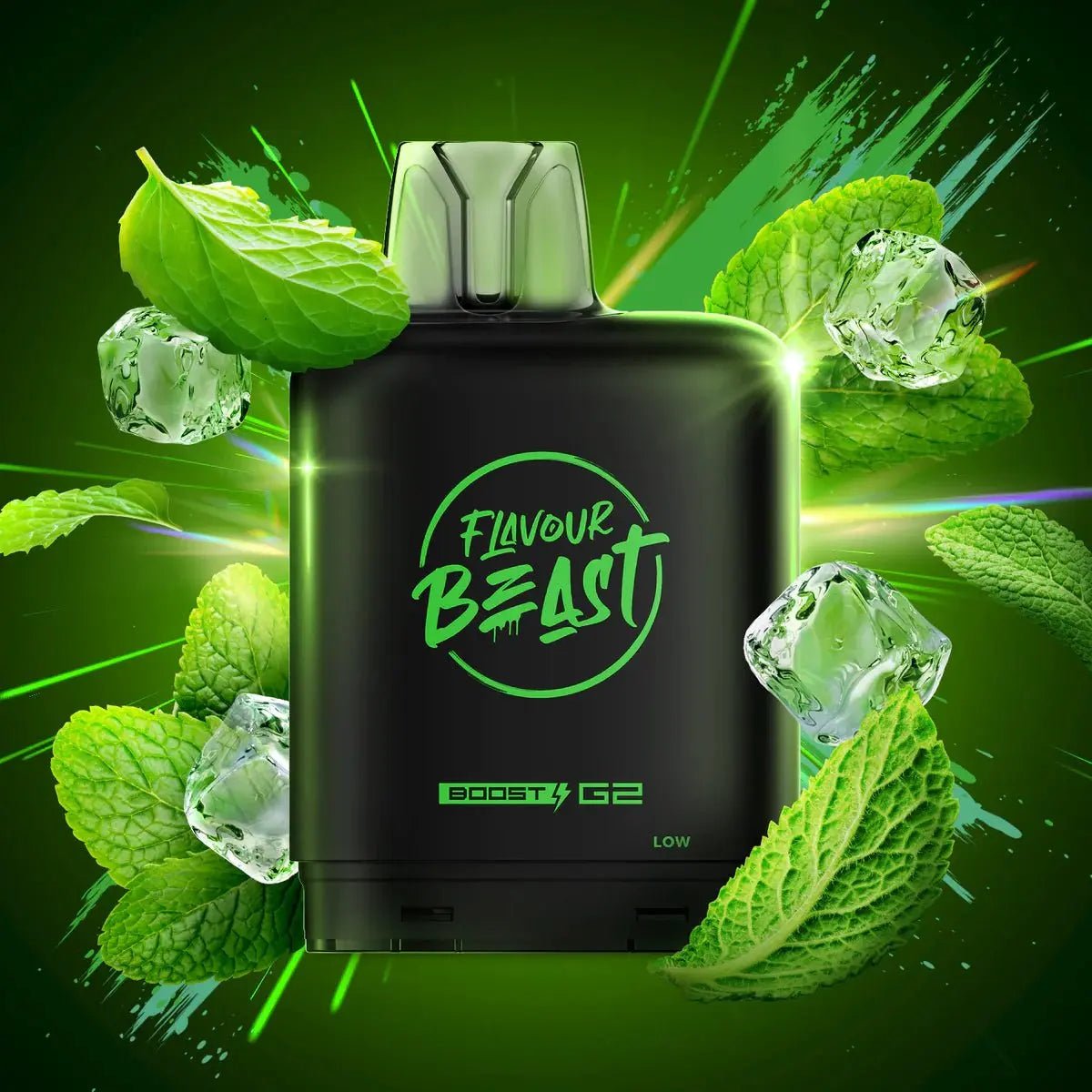 LEVEL X - Level X Flavour Beast Boost 25K Pod 20ml - Super Spearmint (Iced) - Psycho Vape