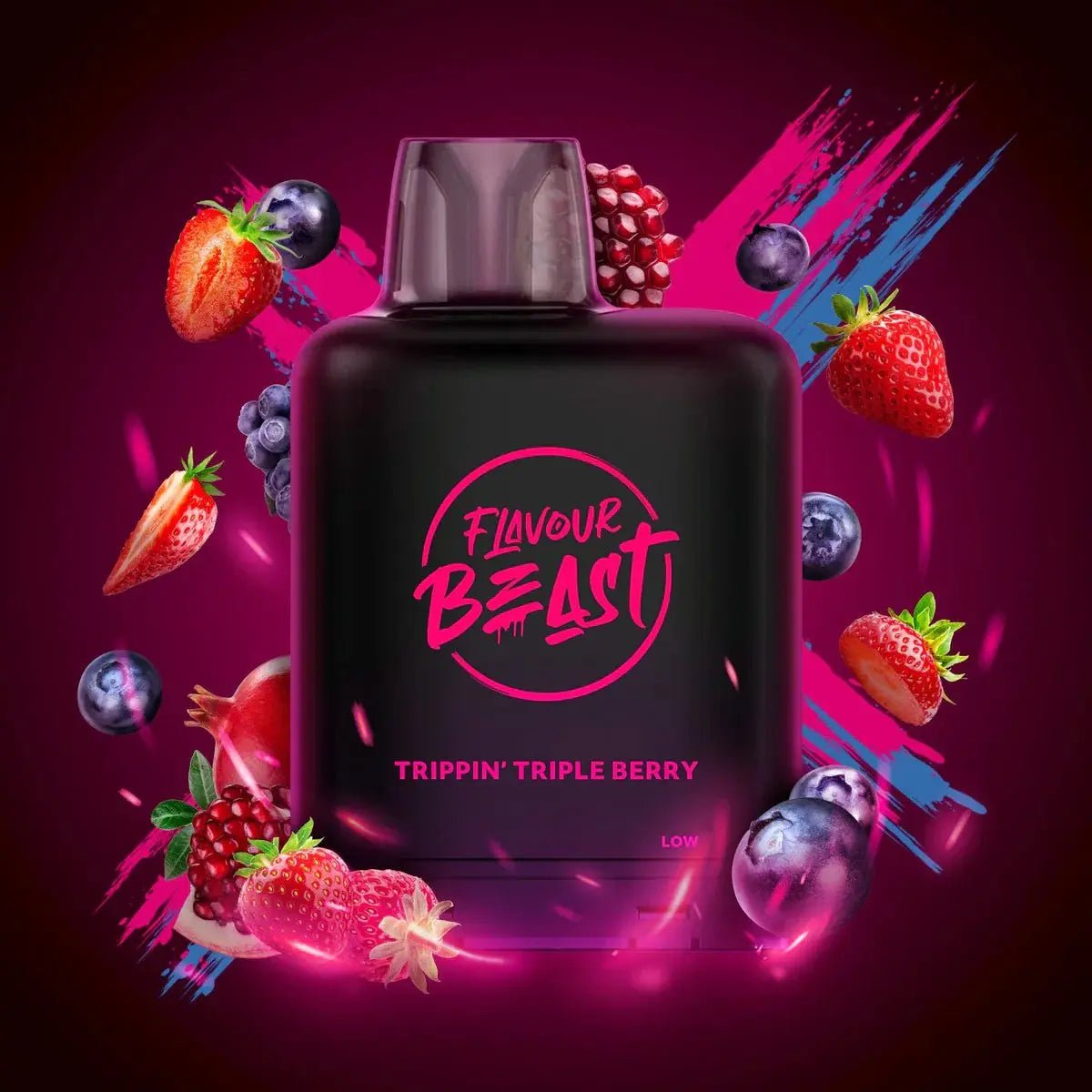 LEVEL X - Level X Flavour Beast Boost 25K Pod 20ml - Trippin' Triple Berry - Psycho Vape