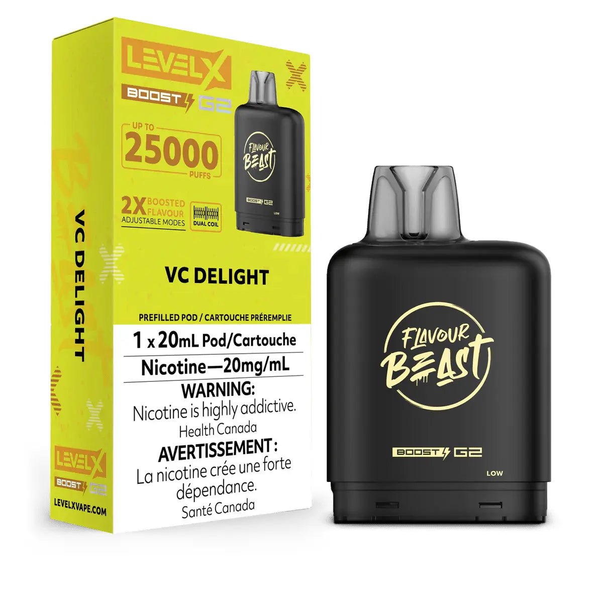 LEVEL X - Level X Flavour Beast Boost 25K Pod 20ml - VC Delight - Psycho Vape