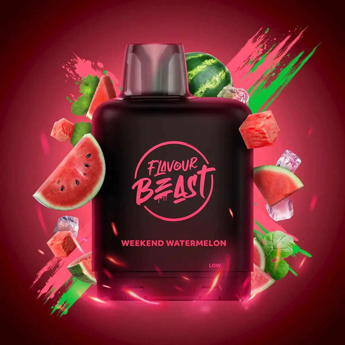 LEVEL X - Level X Flavour Beast Boost 25K Pod 20ml - Weekend Watermelon (Iced) - Psycho Vape