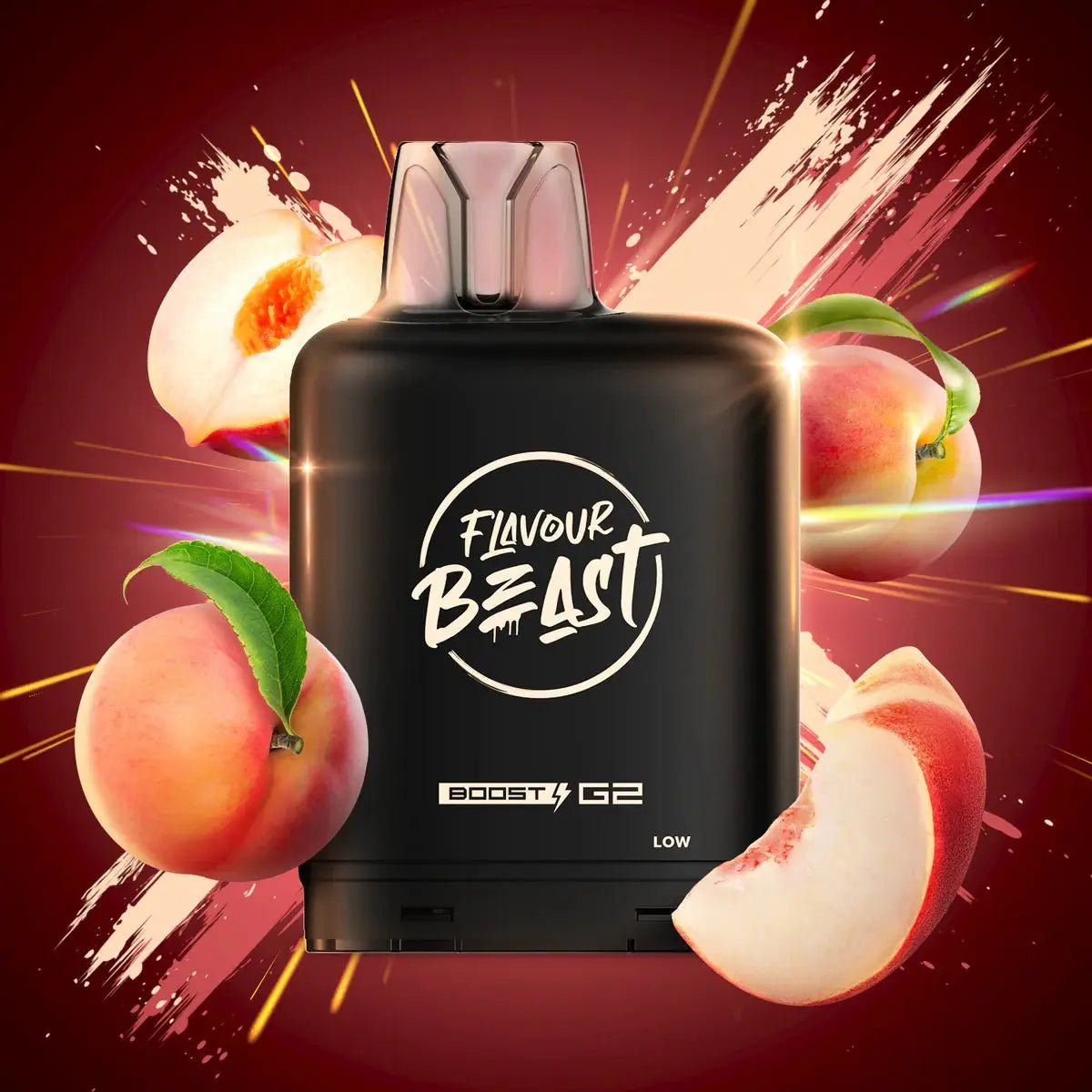 LEVEL X - Level X Flavour Beast Boost 25K Pod 20ml - Wicked White Peach - Psycho Vape