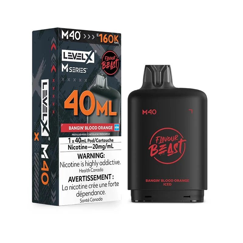 Level X M Series Pod - Flavour Beast - Bangin' Blood Orange Iced - Psycho Vape