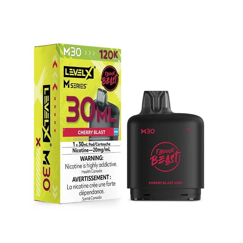 Level X M Series Pod - Flavour Beast - Cherry Blast Iced - Psycho Vape