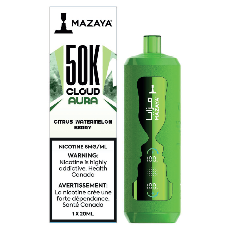 MAZAYA - Mazaya Cloud Aura 50K - Citrus Watermelon Berry - Psycho Vape