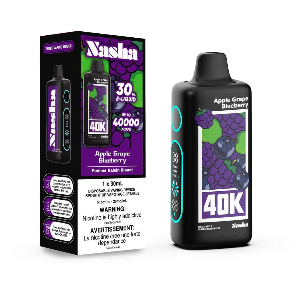 NASHA - Nasha 40K Disposable - Apple Grape Blueberry - Psycho Vape