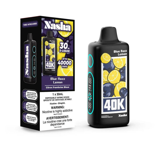 NASHA - Nasha 40K Disposable - Blue Razz Lemonade - Psycho Vape
