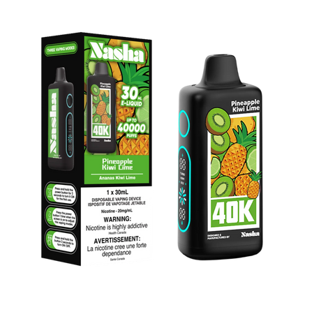 NASHA - Nasha 40K Disposable - Pineapple Kiwi Lime - Psycho Vape