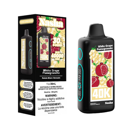 NASHA - Nasha 40K Disposable - White Grape Pomegranate - Psycho Vape