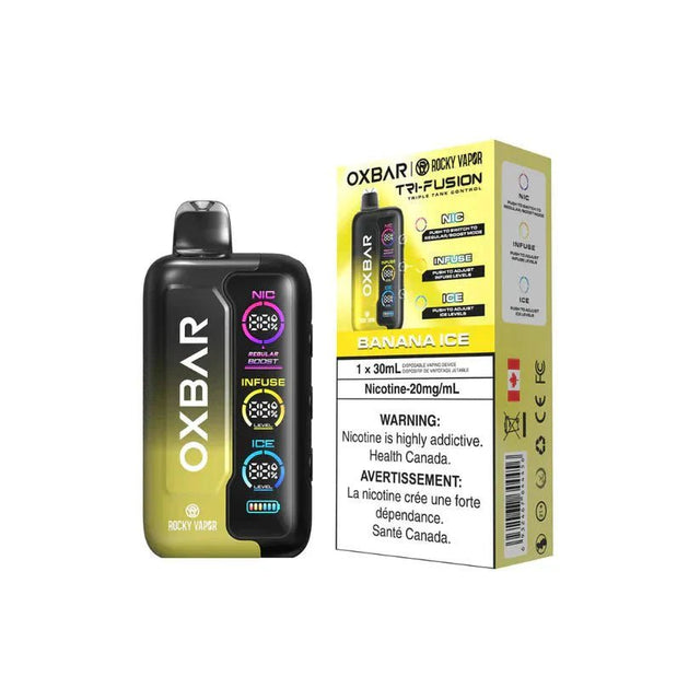 OXBAR - OXBAR Tri Fusion 45K Disposable - Banana Ice - Psycho Vape
