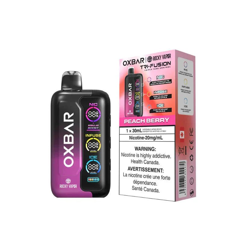 OXBAR - OXBAR Tri Fusion 45K Disposable - Peach Berry - Psycho Vape