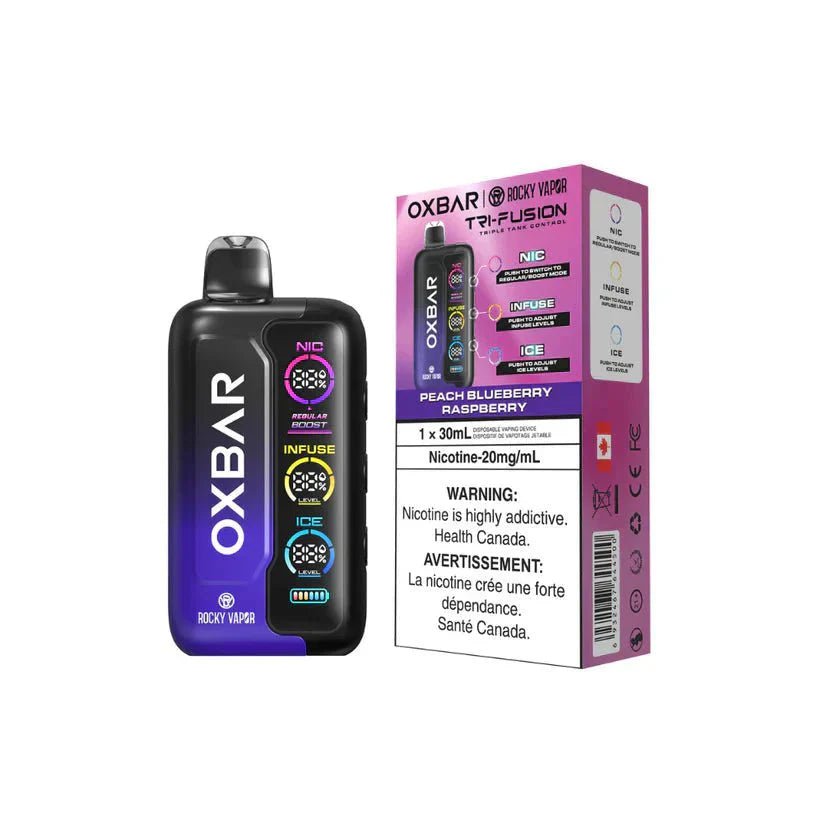 OXBAR - OXBAR Tri Fusion 45K Disposable - Peach Bluberry Raspberry - Psycho Vape