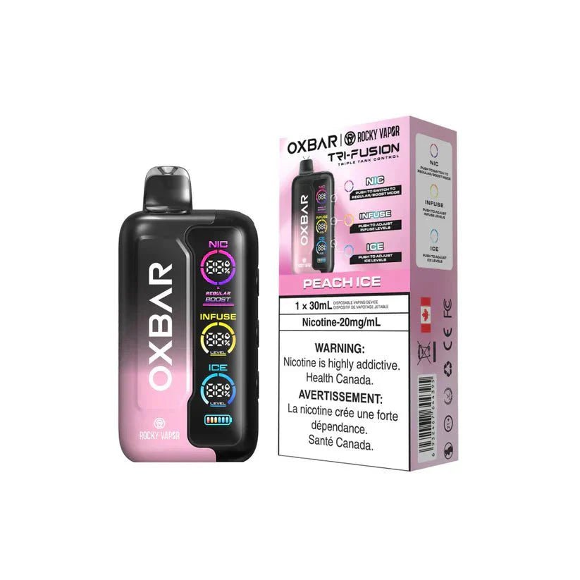 OXBAR - OXBAR Tri Fusion 45K Disposable - Peach Ice - Psycho Vape