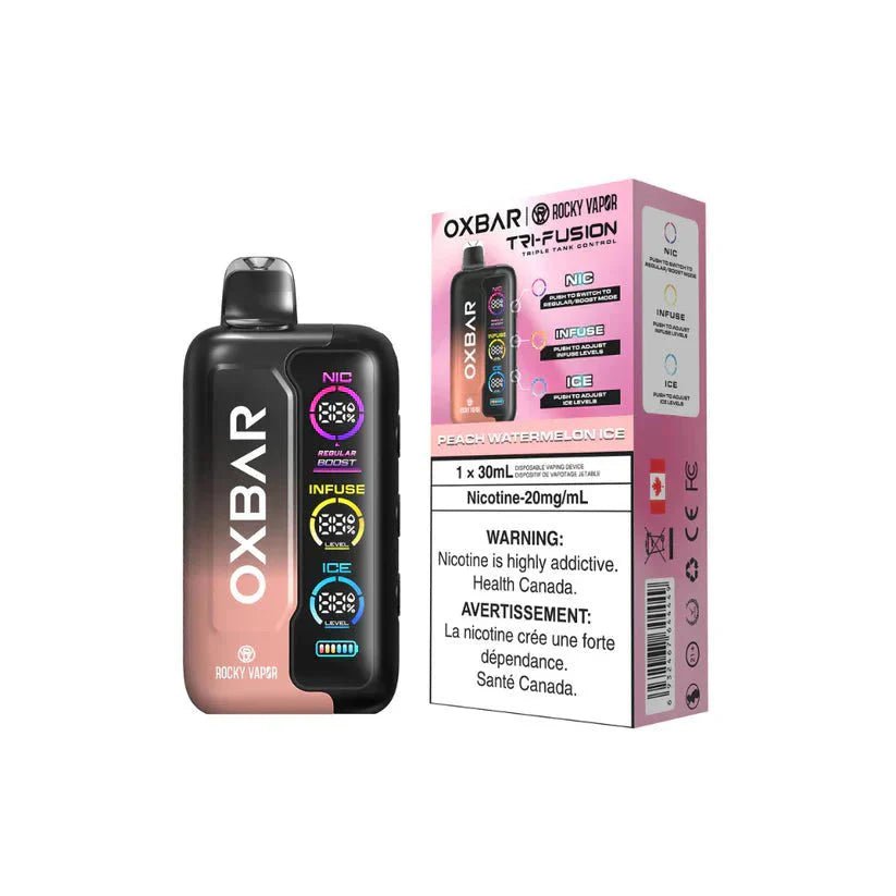 OXBAR - OXBAR Tri Fusion 45K Disposable - Peach Watermelon Ice - Psycho Vape