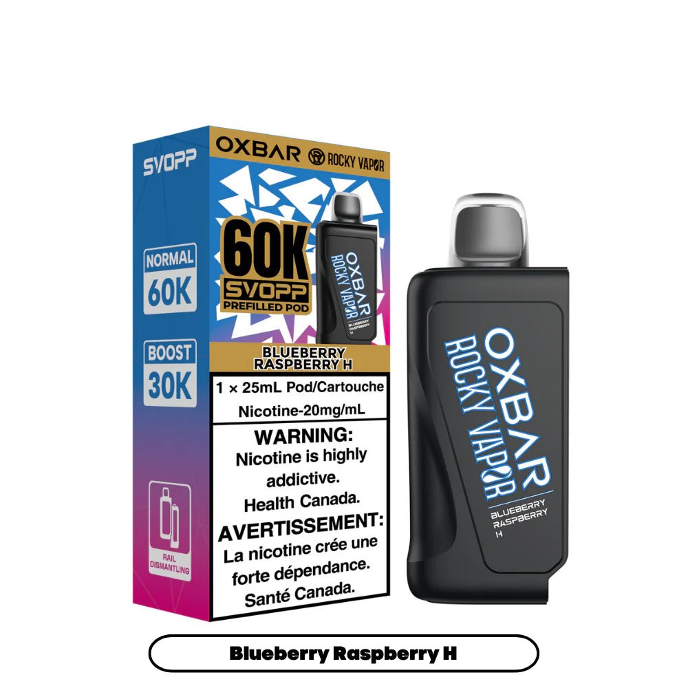 OXBAR - Svopp Rocky Vapor Oxbar 60K {Prefilled Pods} - Blueberry Raspberry H - Psycho Vape
