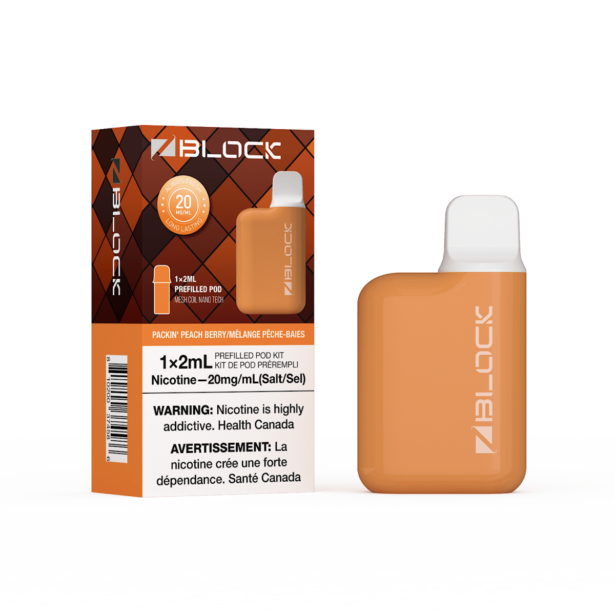 Packin Peach Berry – ZBlock 2mL Starter Kit - Psycho Vape