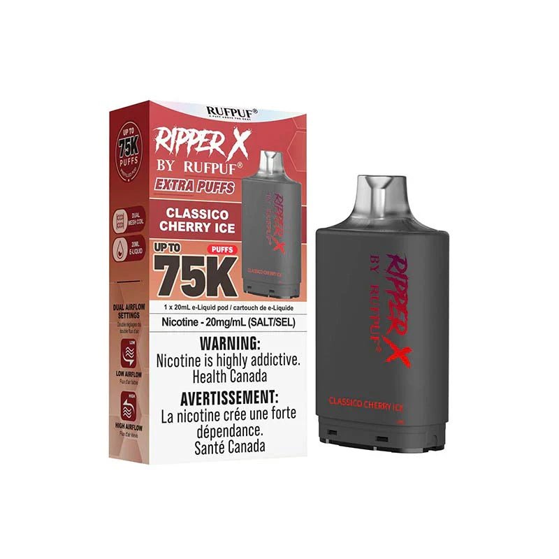RIPPERX - Ripper X Pod by Rufpuf 75K - Classico Cherry Ice - Psycho Vape