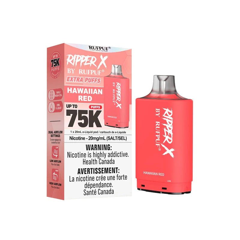 RIPPERX - Ripper X Pod by Rufpuf 75K - Hawaiian Red - Psycho Vape