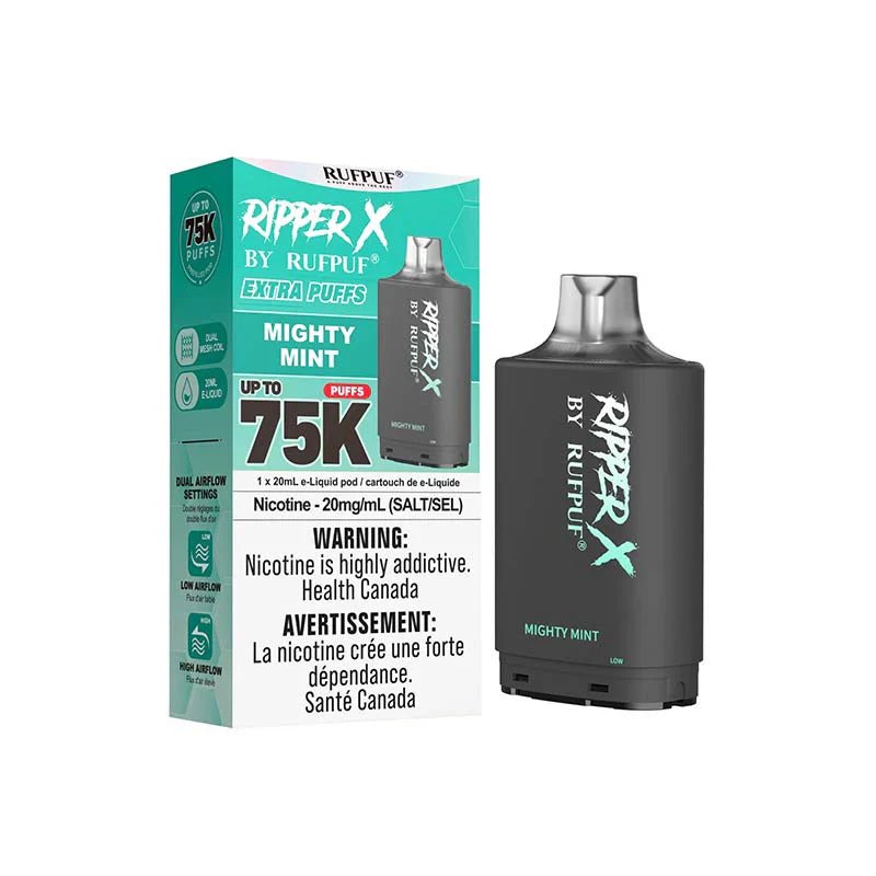 RIPPERX - Ripper X Pod by Rufpuf 75K - Mighty Mint - Psycho Vape