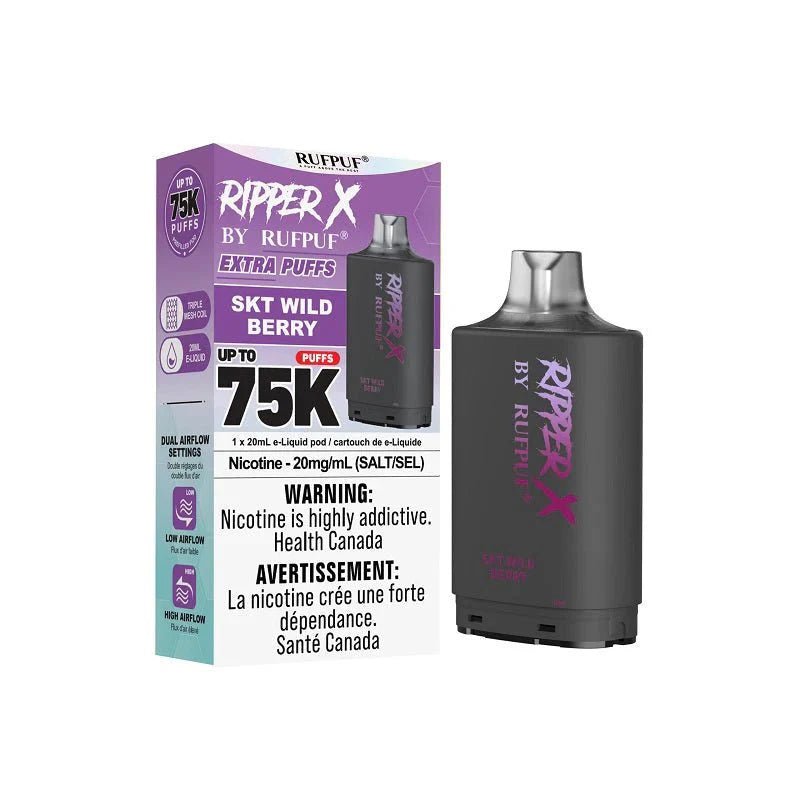 RIPPERX - Ripper X Pod by Rufpuf 75K - SKT Wild Berry - Psycho Vape