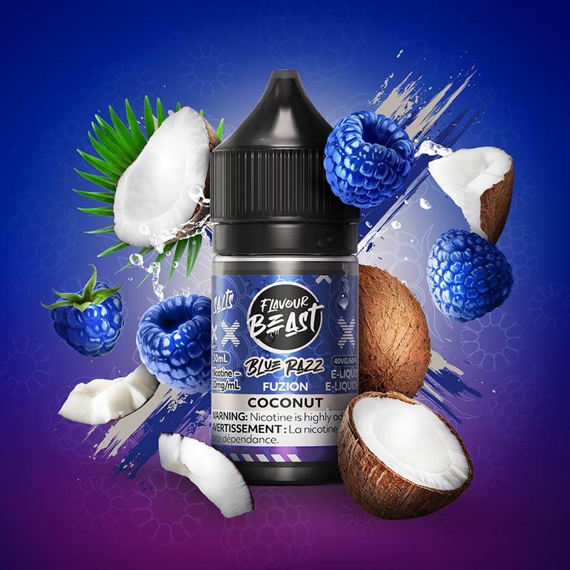 Blue Razz Fuzion Coconut by Flavour Beast - Salt Nic Vape Juice - Vapeshop Mania