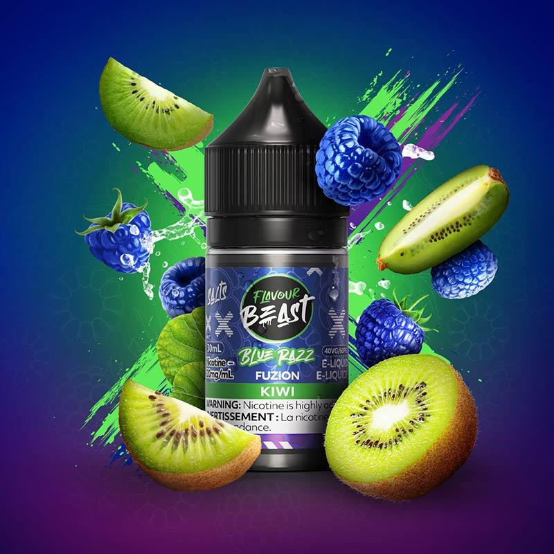 Blue Razz Fuzion Kiwi by Flavour Beast - Salt Nic Vape Juice - Vapeshop Mania