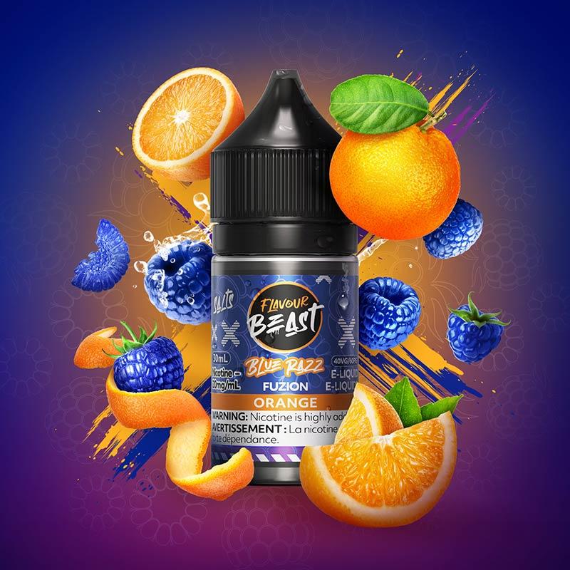 Blue Razz Fuzion Orange by Flavour Beast - Salt Nic Vape Juice - Vapeshop Mania