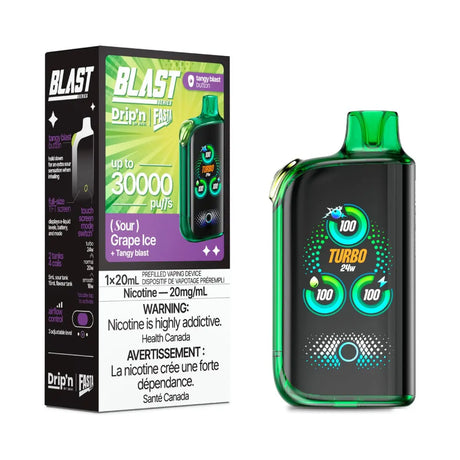 Drip'n by Envi Fasta Blast 30K Disposable Sour Series - Grape Ice (Sour) - Vapeshop Mania